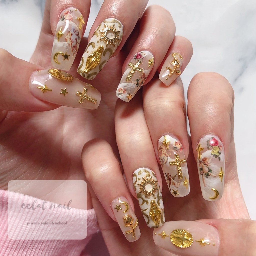 オールシーズン 卒業式 パーティー ハンド 星 Eclat Nail Salon 鎌田恭子のネイルデザイン No ネイルブック