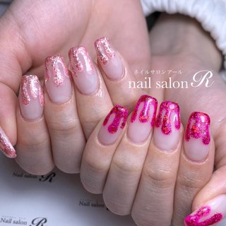 薄ピンクネイルのネイルデザイン ネイルブック