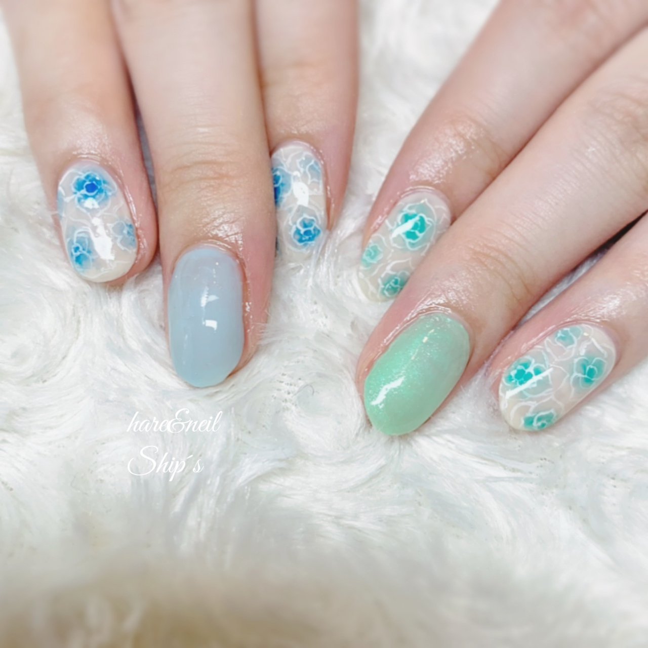フェントン Sea Mist Green イリデセントホブネイル ハンドベル 45 セカンド スピーディ ウェルネス イン ウィンブルドン