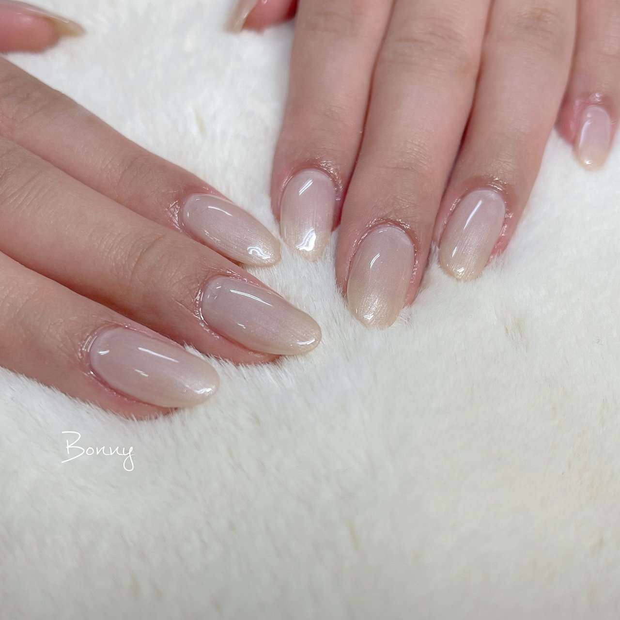 ハンド シンプル ワンカラー ベージュ Private Nailsalon Bonnyのネイルデザイン No ネイルブック