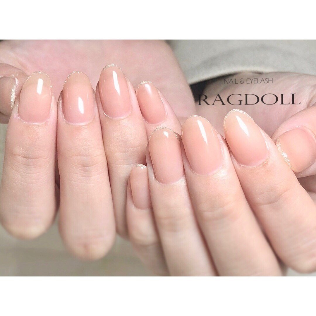 春 夏 オールシーズン ピンク グレージュ Nailsalon Ragdollのネイルデザイン No ネイルブック