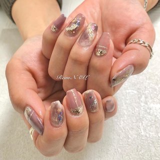 クロウメタリックシールプランツのネイルデザイン｜ネイルブック