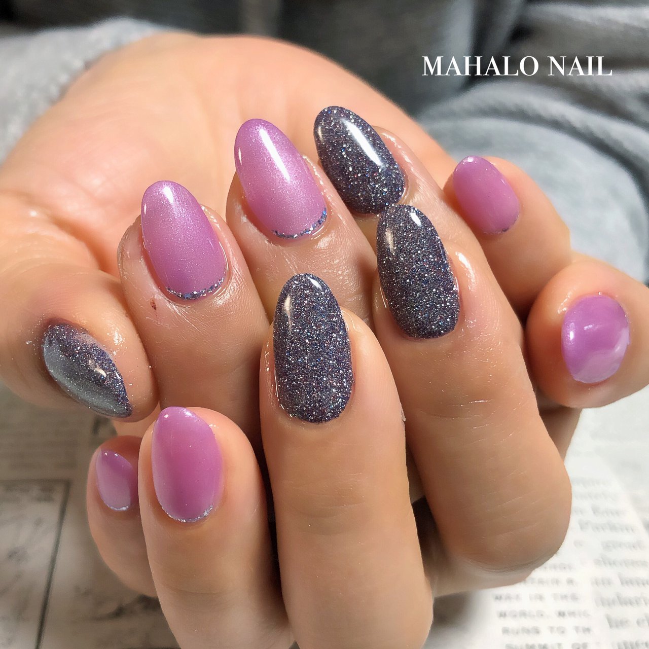 パープル Mahalo Nailのネイルデザイン No ネイルブック