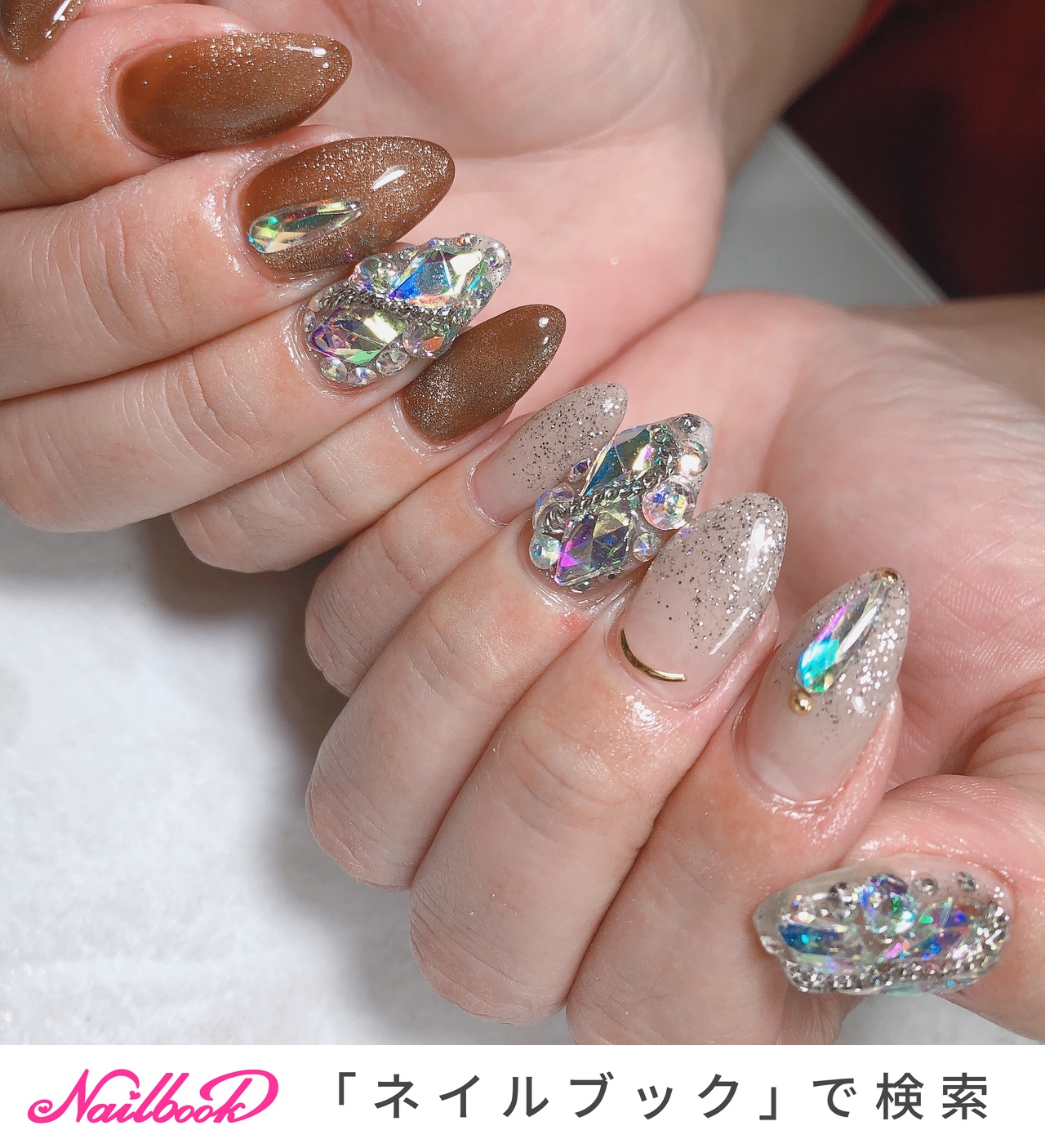 ネイルンページ 高品質♡ジェルネイルシール3D ハンド ZX-3123 ✿︎ 花柄