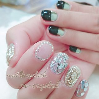 21年 新着順 ロック ラメグラデーション夏のネイルデザイン ネイルブック