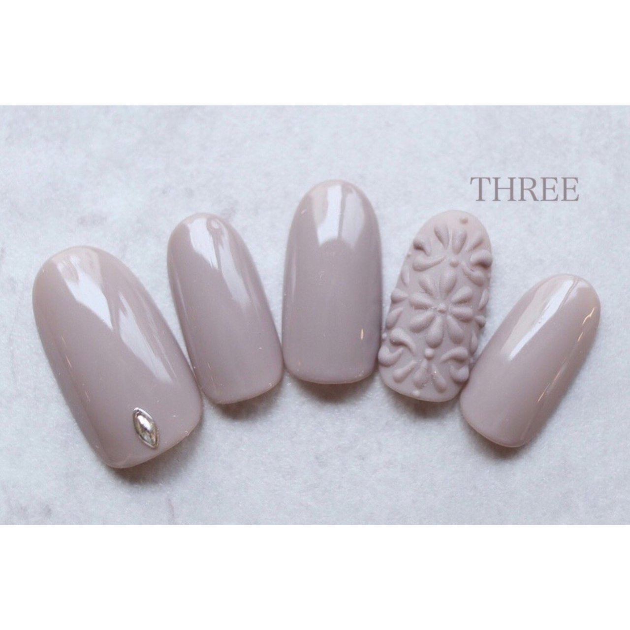 春 冬 オールシーズン ハンド シンプル Three スリー 自由が丘のネイルデザイン No ネイルブック