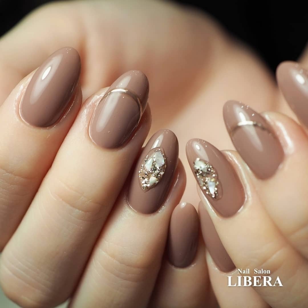 秋 冬 卒業式 オフィス ハンド Nail Salon Liberaのネイルデザイン No ネイルブック