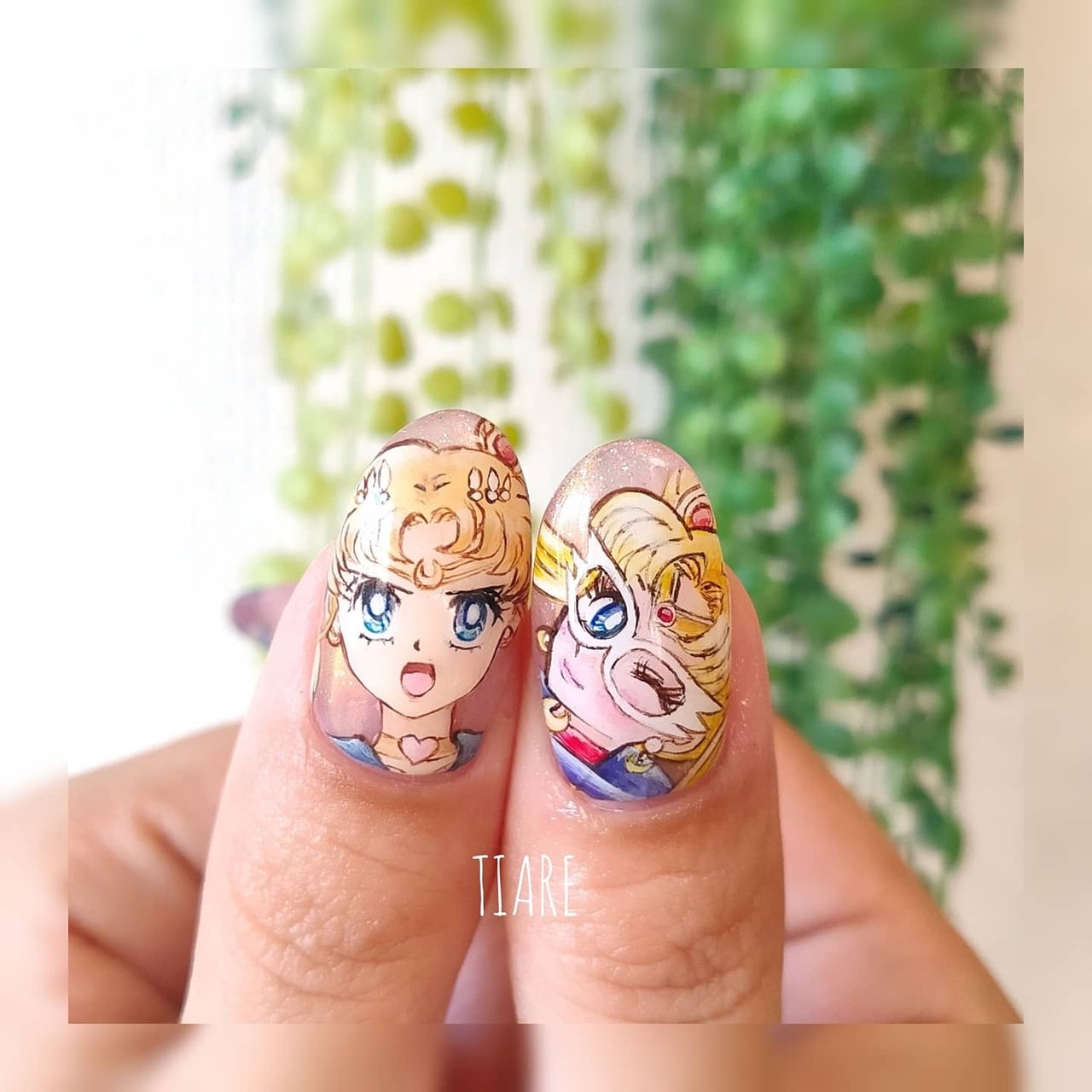 ハンド 痛ネイル キャラクター ジェル Tiare Akkoのネイルデザイン No ネイルブック