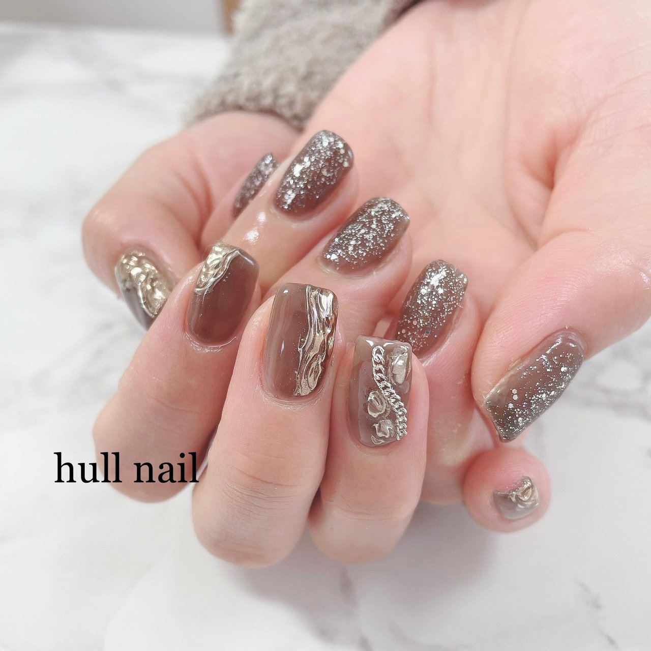 春 秋 冬 ハンド ホログラム Hull Nailのネイルデザイン No ネイルブック