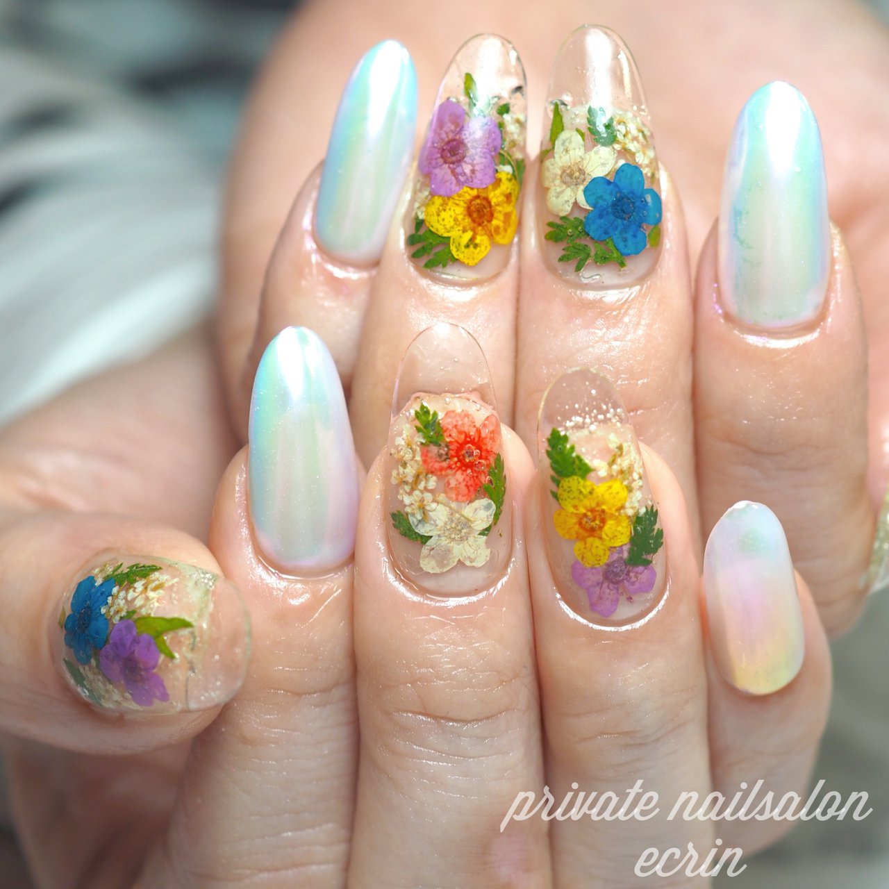 春 夏 海 リゾート ハンド Private Nailsalon Ecrin のネイルデザイン No ネイルブック