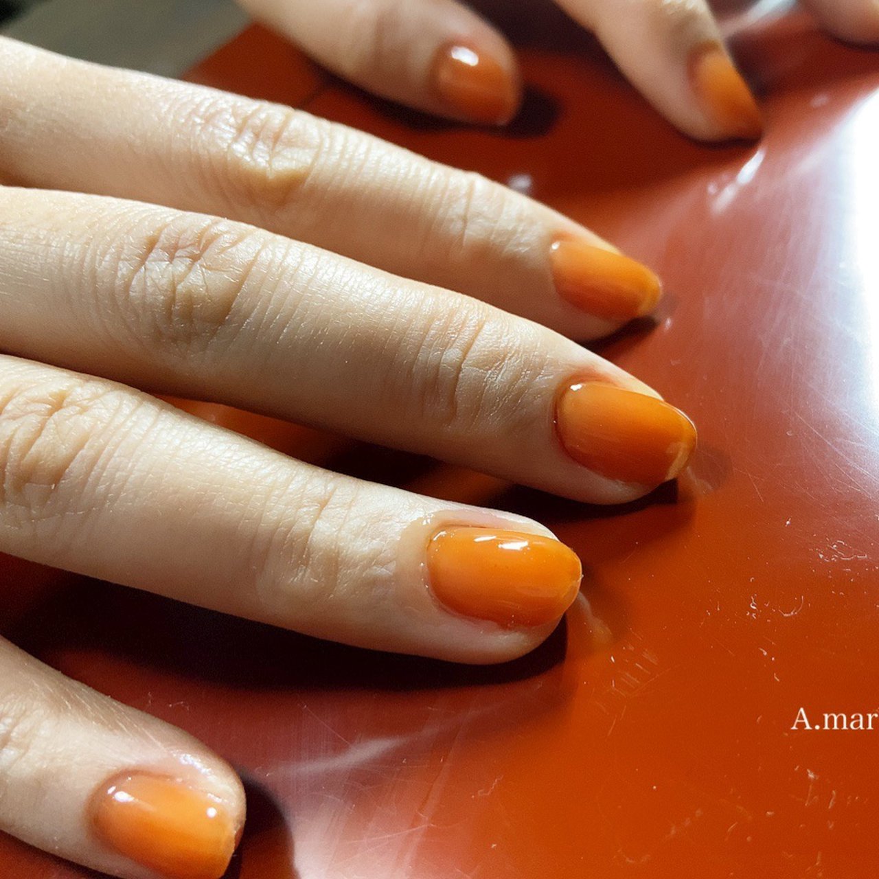 オールシーズン ハンド シンプル ワンカラー ショート 古民家ネイルサロン A Marbleのネイルデザイン No ネイルブック