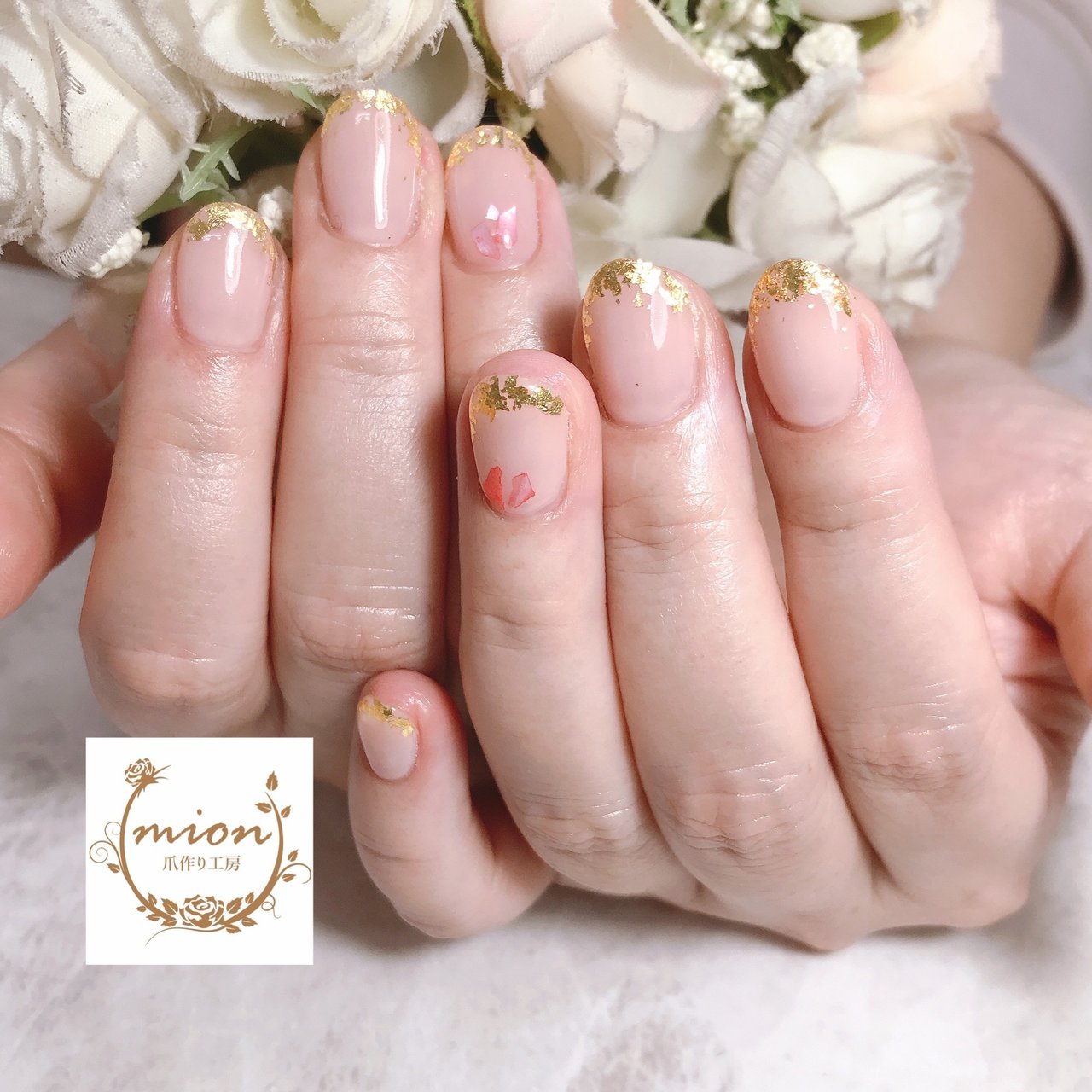 春 オールシーズン オフィス シンプル シェル ネイリストキミのネイルデザイン No ネイルブック