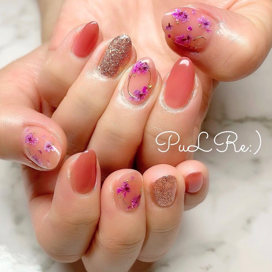 春 オールシーズン パーティー デート ハンド Nail Salon Pulre のネイルデザイン No ネイルブック