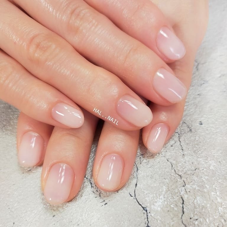 ハンド シンプル ショート クリア ジェル 石川県加賀市のプライベートサロンhal Nailのネイルデザイン No ネイルブック