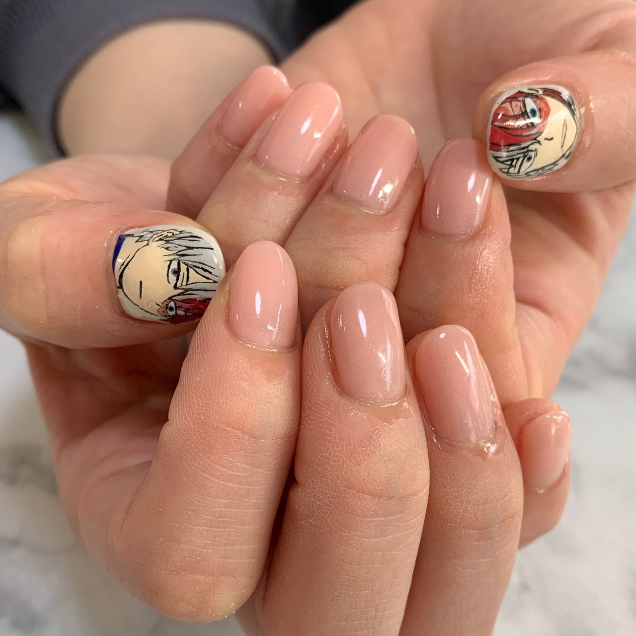 春 ハンド ワンカラー 痛ネイル ショート Nail Salon Bikky彦根店のネイルデザイン No ネイルブック