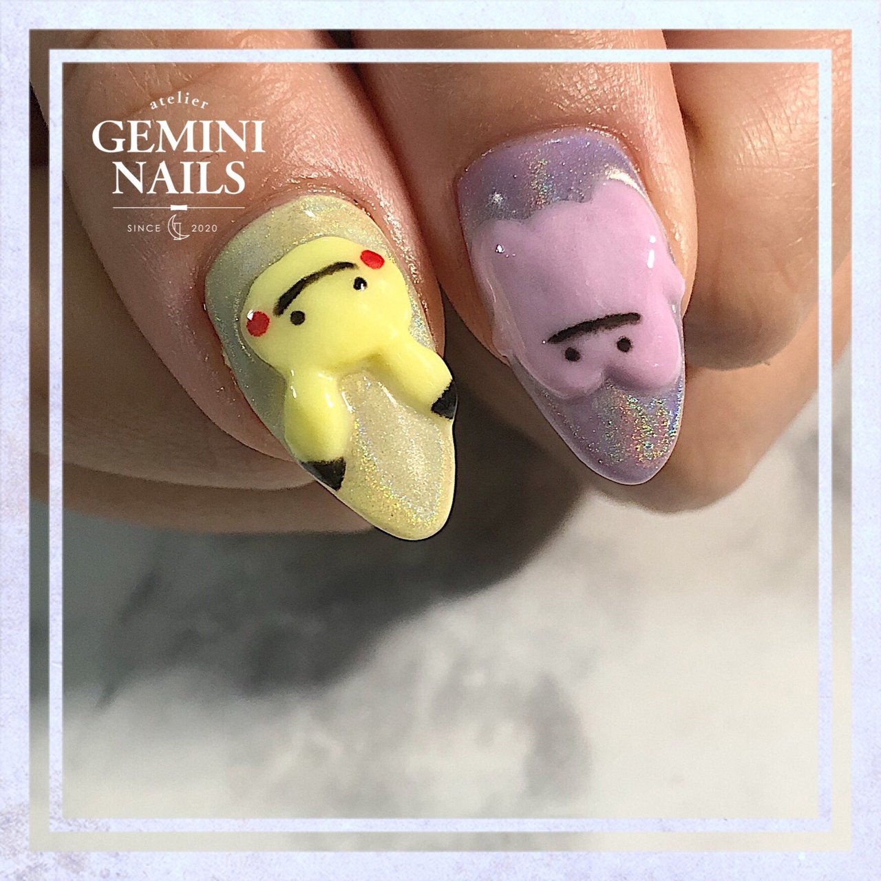 オールシーズン ライブ パーティー ハンド ラメ Atelier Gemini Nails アトリエジェミニネイルズのネイル デザイン No ネイルブック