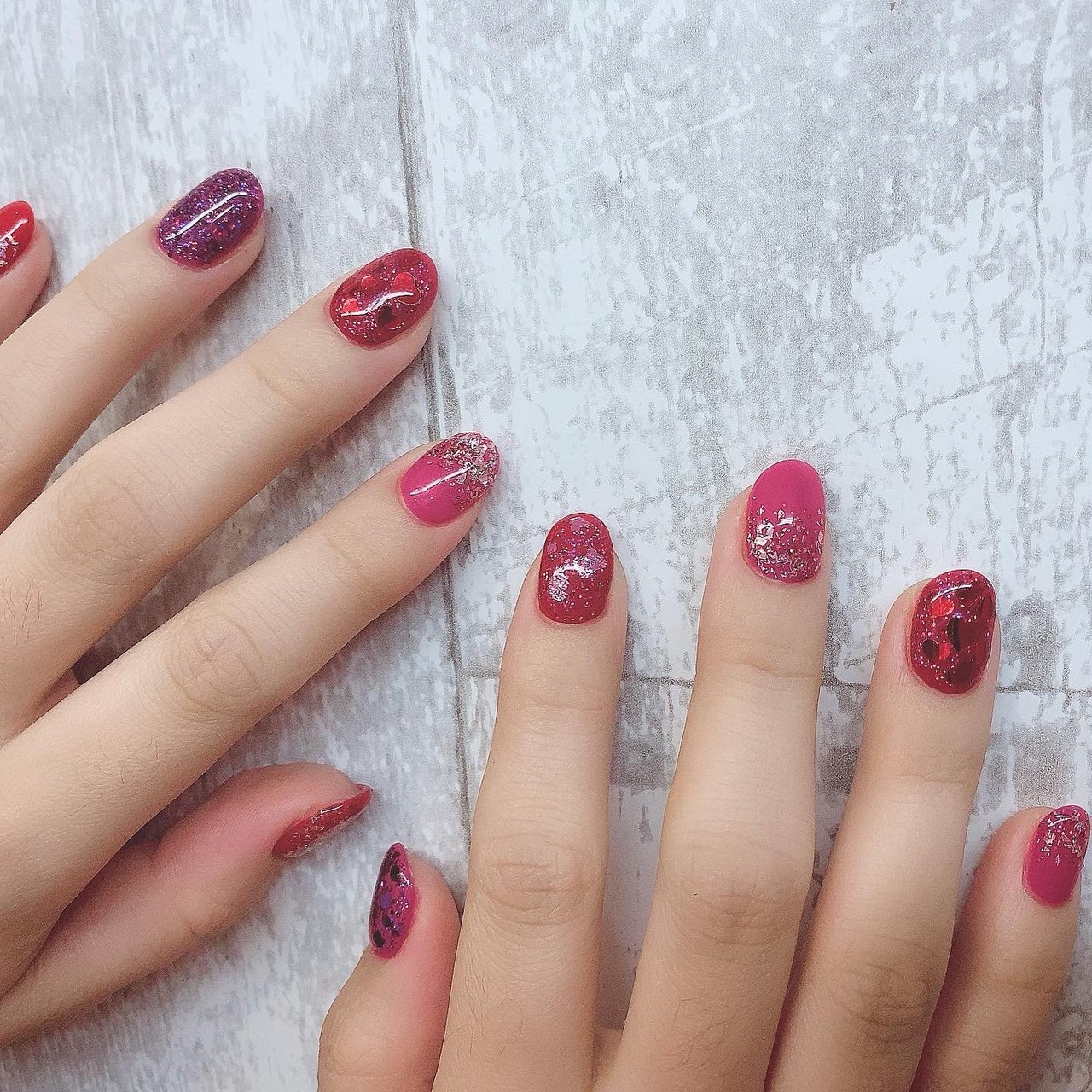 春 オールシーズン ハンド シンプル ラメ Lumianailのネイルデザイン No ネイルブック