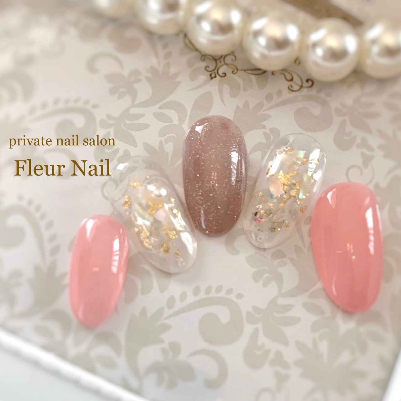 春 冬 ブライダル デート ハンド Fleur Nail フルールネイル のネイルデザイン No ネイルブック