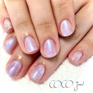 #アートし放題コース💅💕 
パールカラーのピンクとパープルのグラデーション♡
#マグネットネイル で輝きをプラス💎

#春#春ネイル#春ネイル2021 #大人可愛い #大人上品ネイル #春 #オフィス #デート #ハンド #グラデーション #ワンカラー #パール #マグネット #ピンク #パープル #シルバー #ジェルネイル #お客様 #sa #ネイルブック