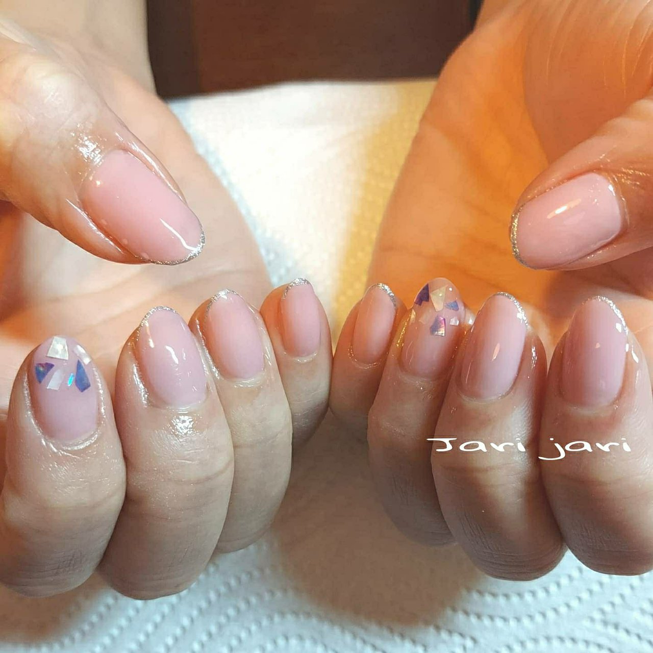 春 シンプル フレンチ シェル クリア Mikiabeのネイルデザイン No ネイルブック