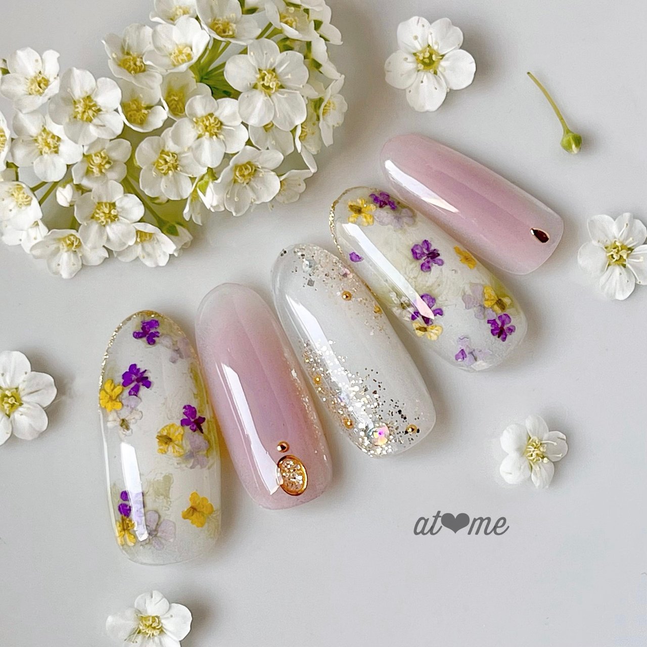 春 入学式 ブライダル デート ハンド At Meのネイルデザイン No ネイルブック