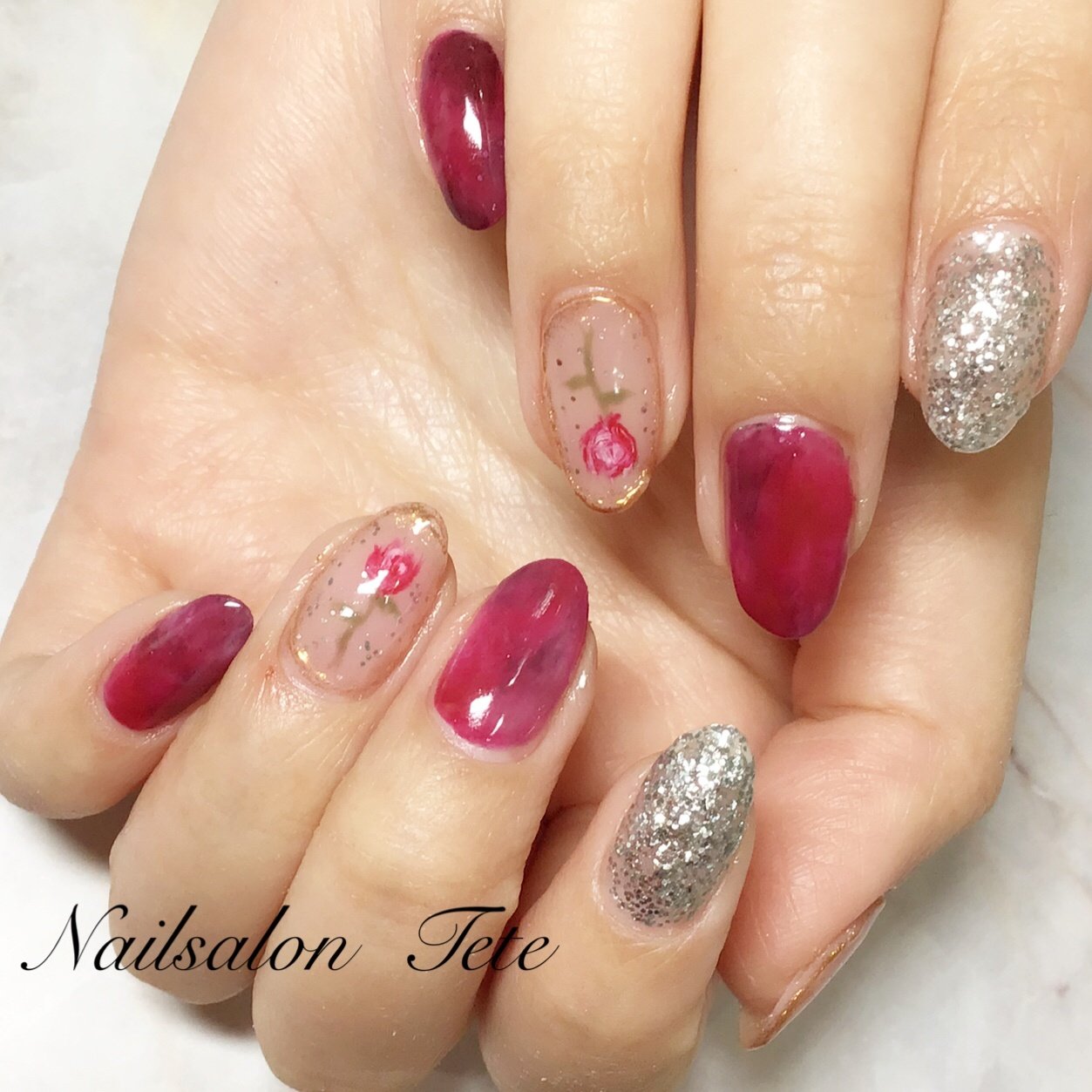 春 オールシーズン デート 女子会 ハンド Nailtete 本店のネイルデザイン No ネイルブック