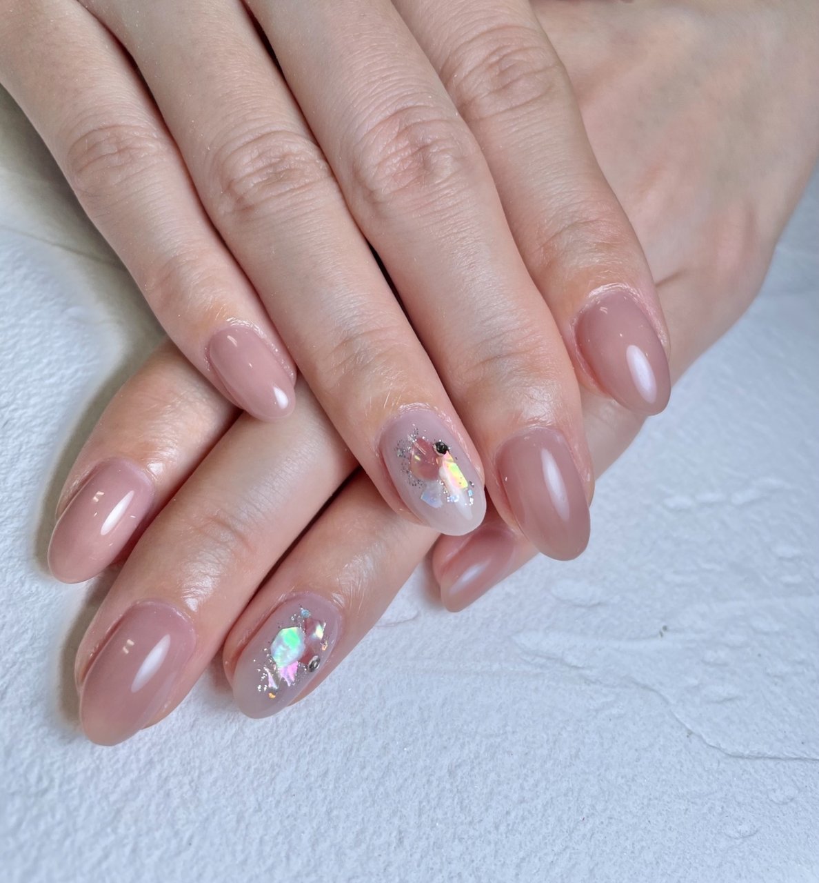 オールシーズン オフィス ハンド シンプル ラメ T Yukaのネイルデザイン No ネイルブック