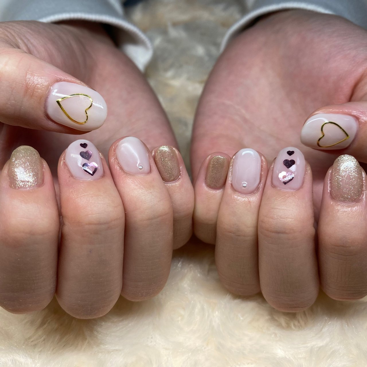 春 バレンタイン オフィス デート ハンド Mayaのネイルデザイン No ネイルブック