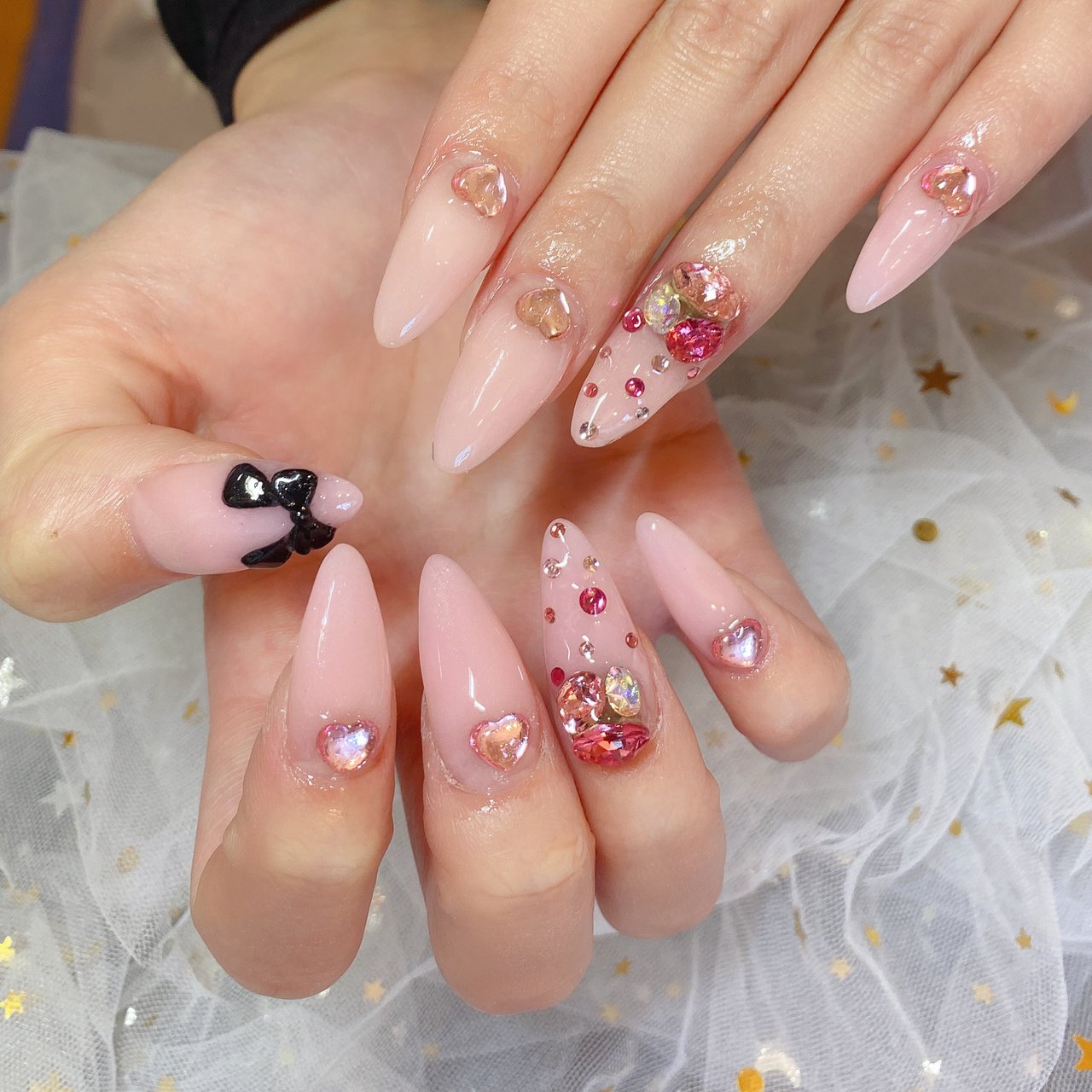 ピンク ブラック スカルプチュア パンダ Nail 川崎のネイルデザイン No ネイルブック