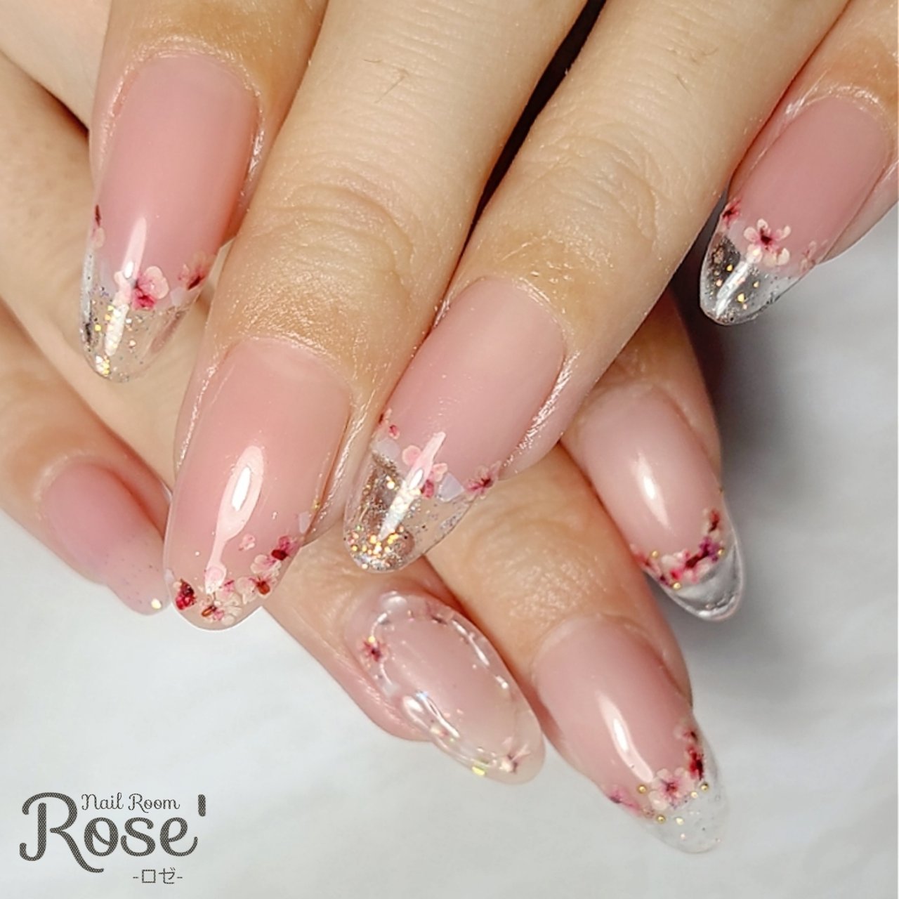 春/ハンド/フレンチ/グラデーション/フラワー - Nail Salon Rose