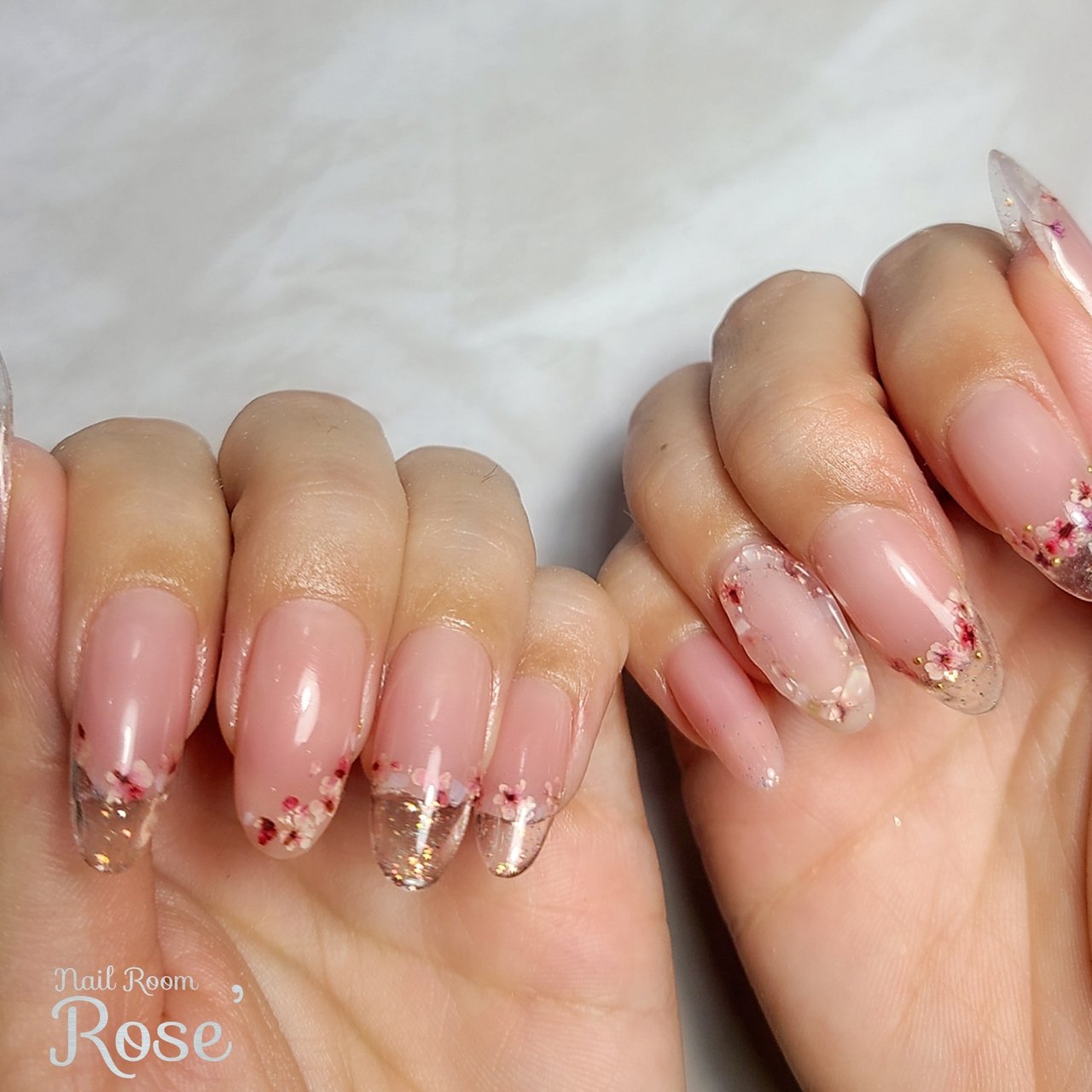 春/ハンド/フレンチ/グラデーション/フラワー - Nail Salon Rose'の
