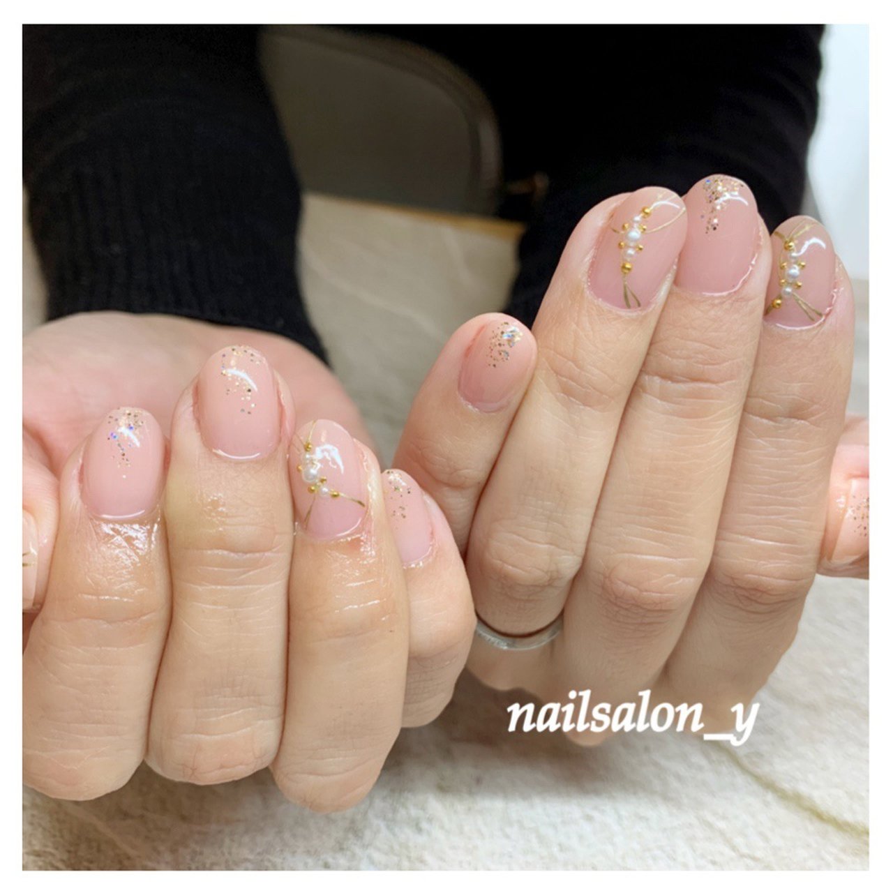 春 卒業式 オフィス ハンド シンプル Nailsalon Yのネイルデザイン No ネイルブック