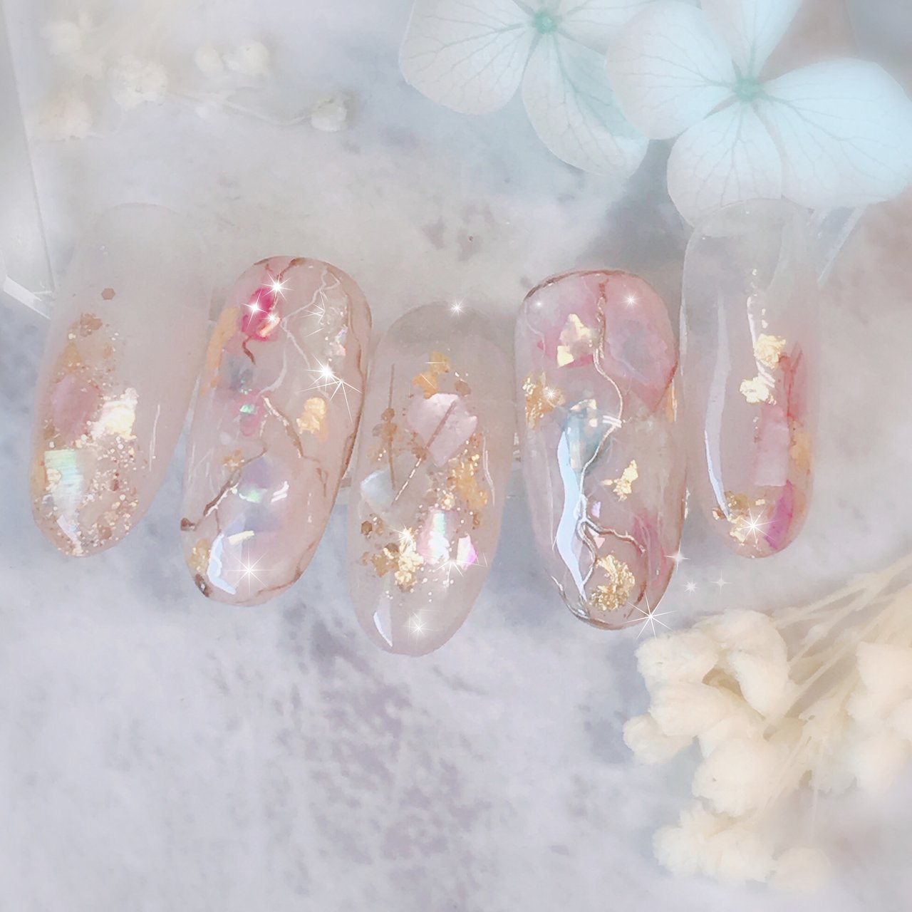 春 オフィス パーティー シンプル ラメ ネイリストキミのネイルデザイン No ネイルブック