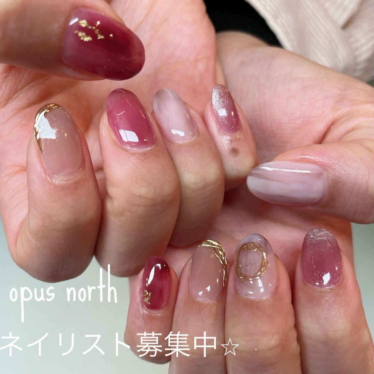 オールシーズン 卒業式 入学式 ハンド Yocoのネイルデザイン No ネイルブック