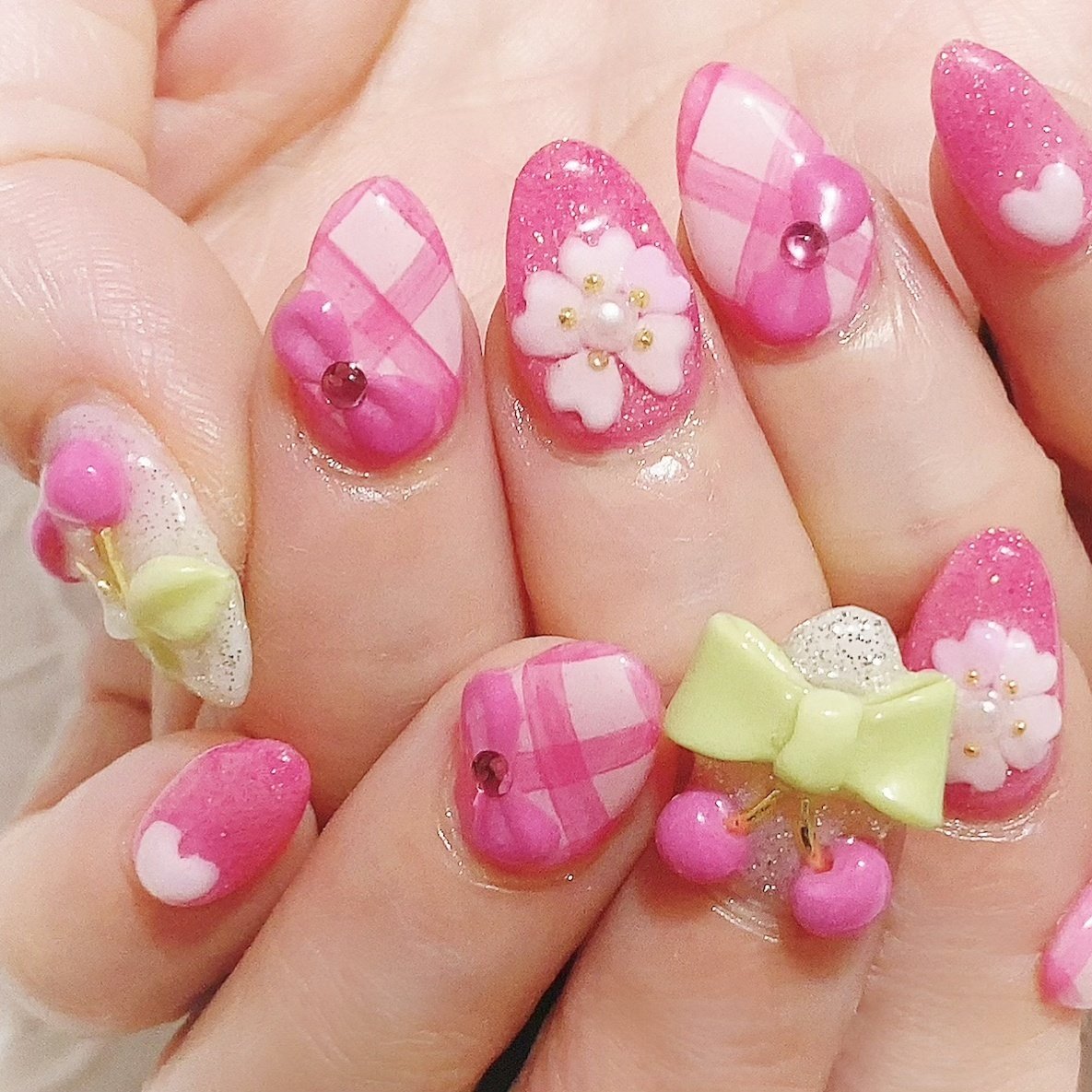 春 夏 卒業式 入学式 ハンド Fantasia Nailartsalonのネイルデザイン No ネイルブック