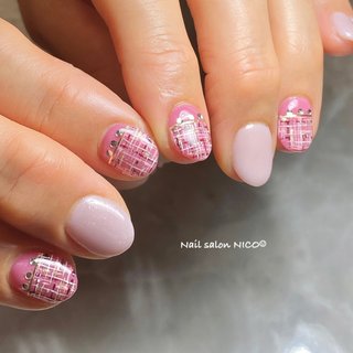 ラベンダーグレージュのネイルデザイン ネイルブック