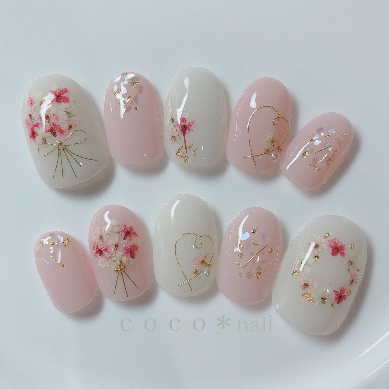 春 入学式 オフィス ブライダル ハンド ｃｏｃｏ Nailのネイルデザイン No ネイルブック