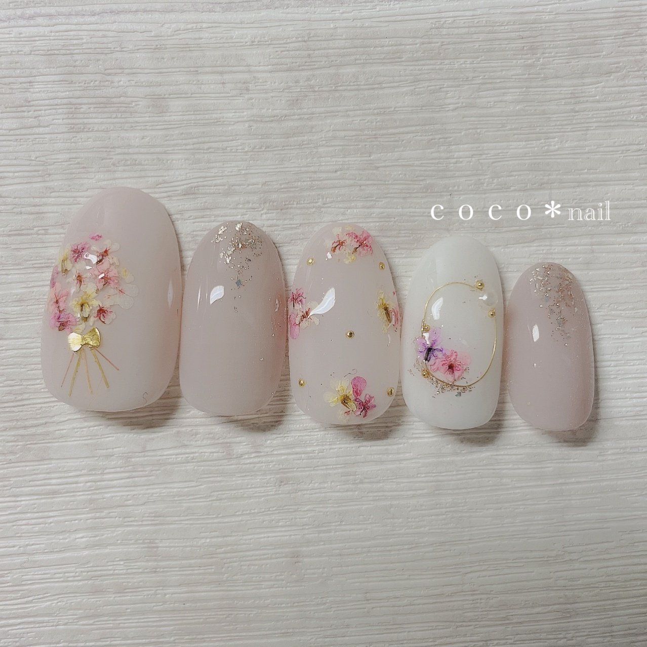 春 オフィス ブライダル デート ハンド ｃｏｃｏ Nailのネイルデザイン No ネイルブック