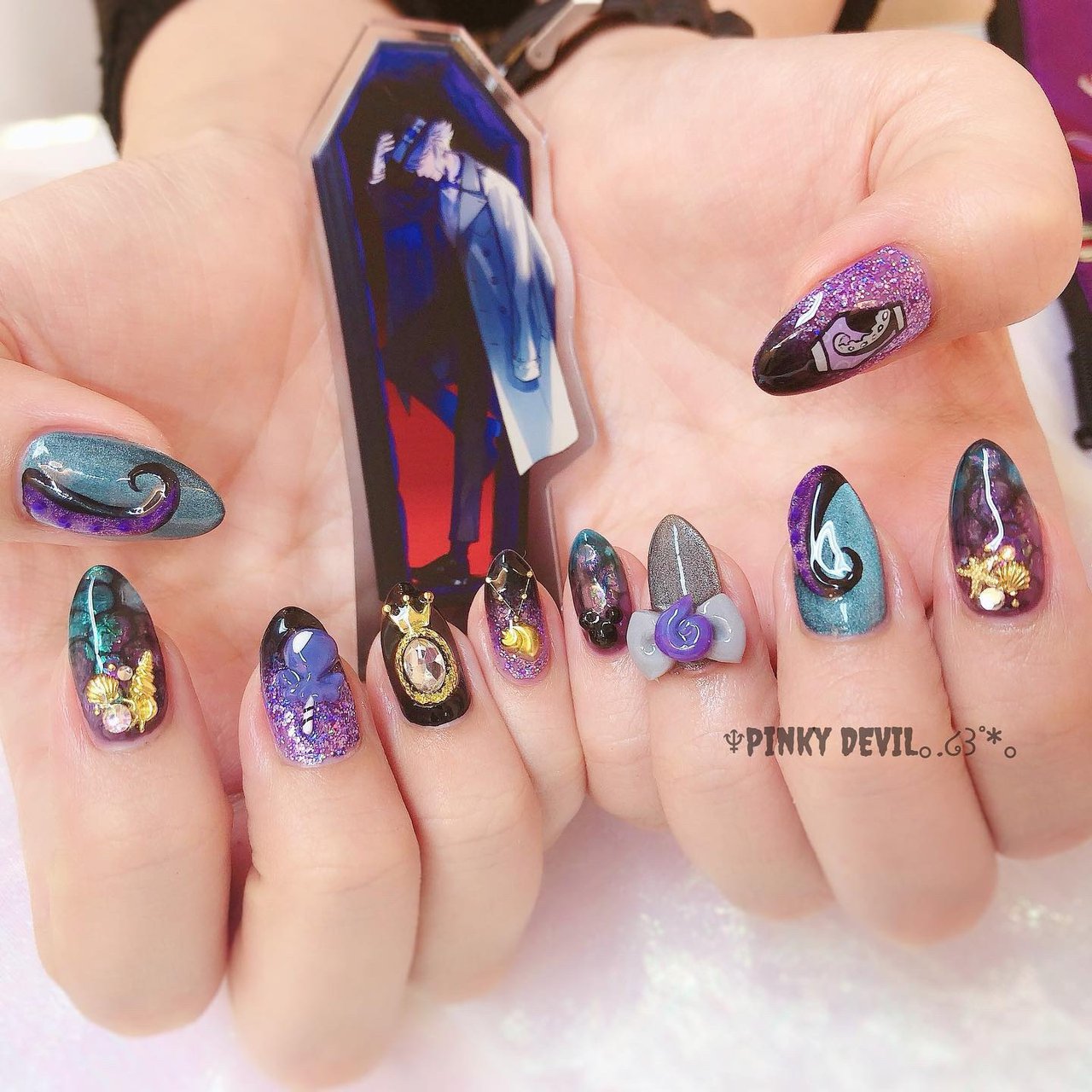 夏 オールシーズン 海 ライブ キャラクター Pinky Devilのネイルデザイン No ネイルブック
