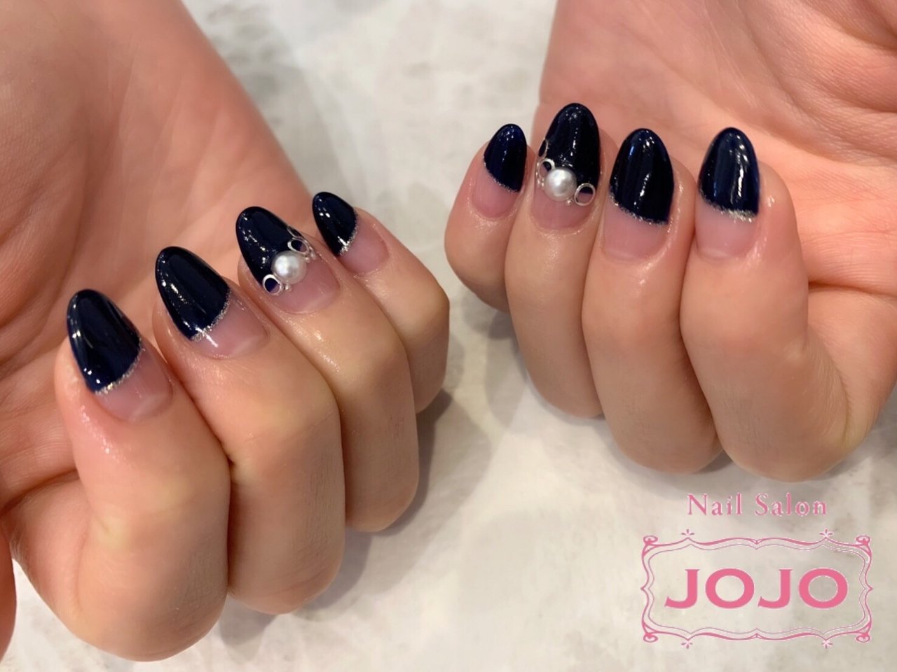 オールシーズン パーティー 女子会 ハンド 変形フレンチ Jojonailのネイルデザイン No ネイルブック