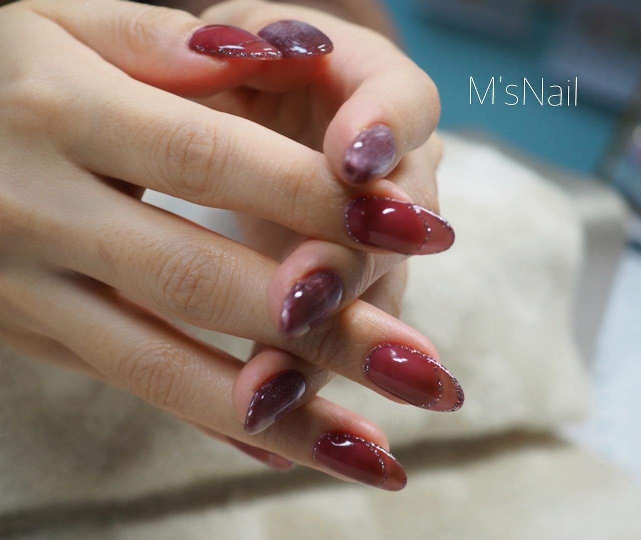 オールシーズン ハンド シンプル ワンカラー マグネット Macoのネイルデザイン No ネイルブック