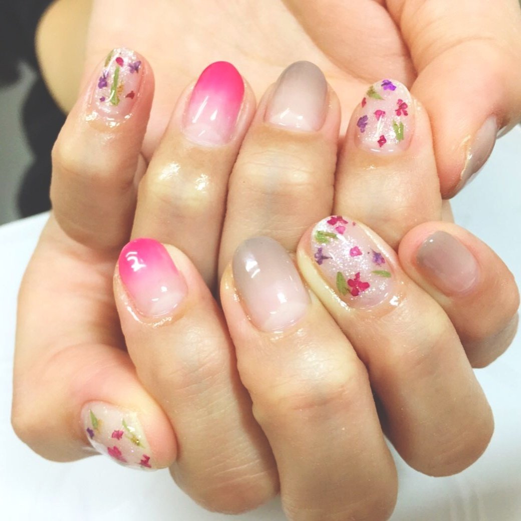 春 夏 オールシーズン ハンド グラデーション Tayo Nailのネイルデザイン No ネイルブック