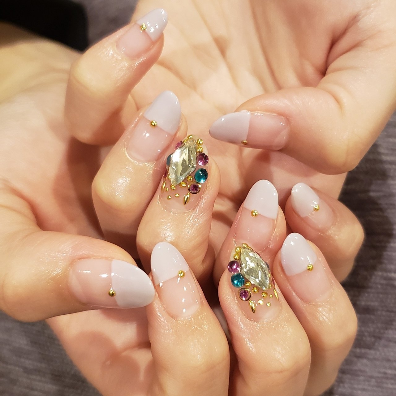 春 夏 オールシーズン ハンド シンプル Ristaのネイルデザイン No ネイルブック
