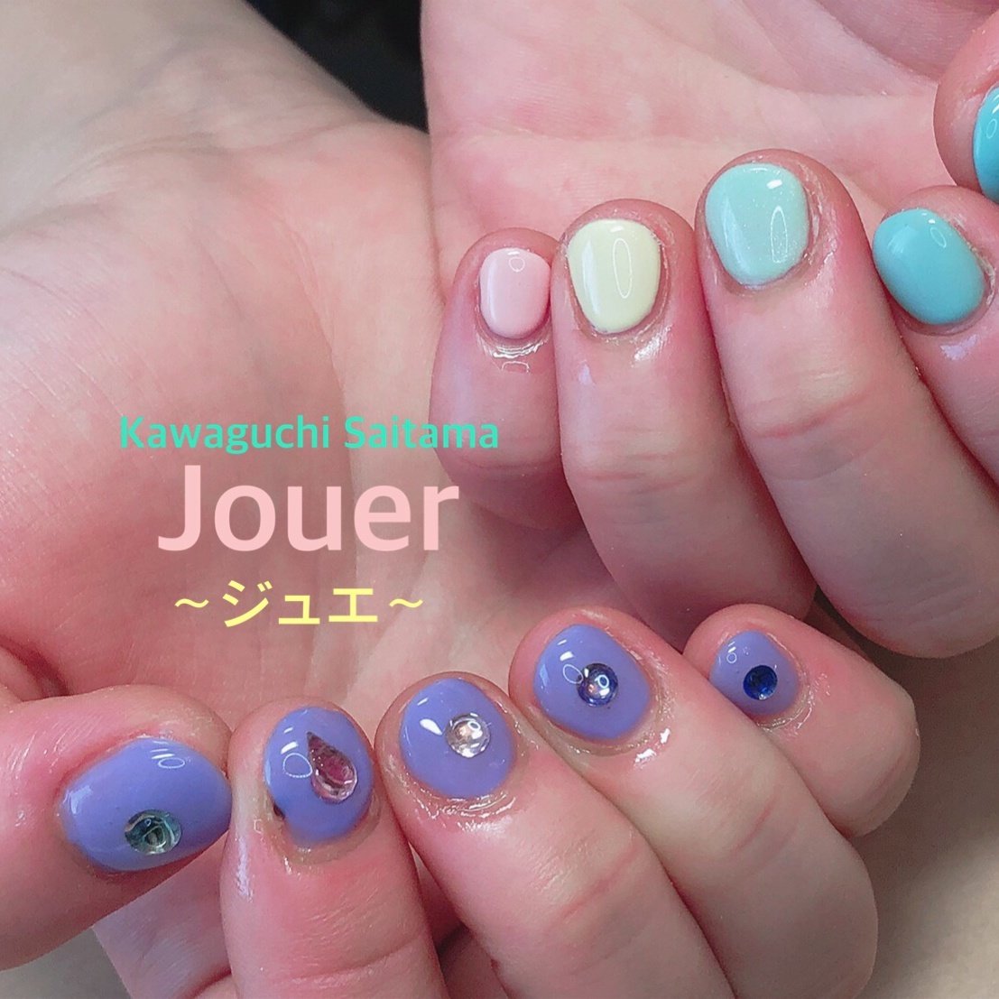 オールシーズン 海 リゾート ライブ シンプル Nail Jouer ジュエ のネイルデザイン No ネイルブック