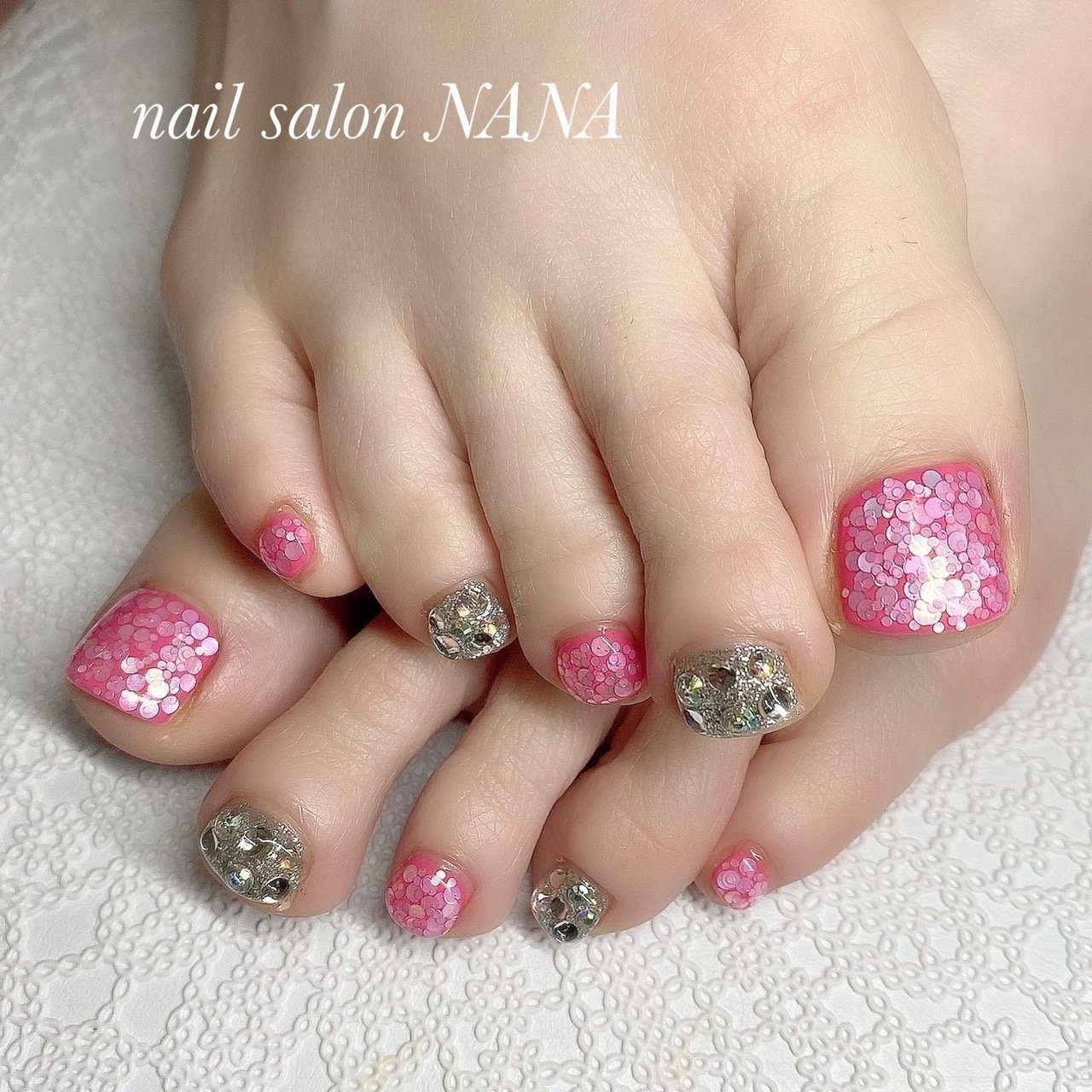 春 フット シンプル パール 大理石 マッキーのネイルデザイン No ネイルブック