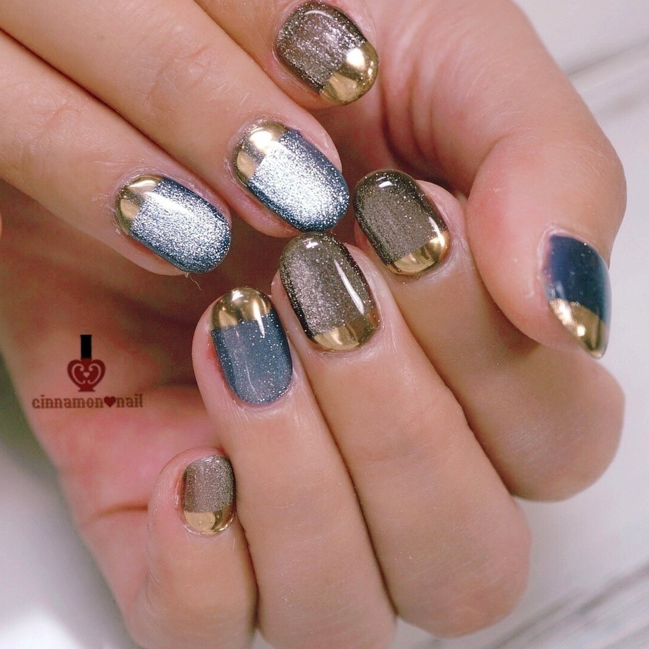 オールシーズン/梅雨/ハンド/フレンチ/マグネット - cinnamon_nail♡maikoのネイルデザイン[No.6170319]｜ネイルブック