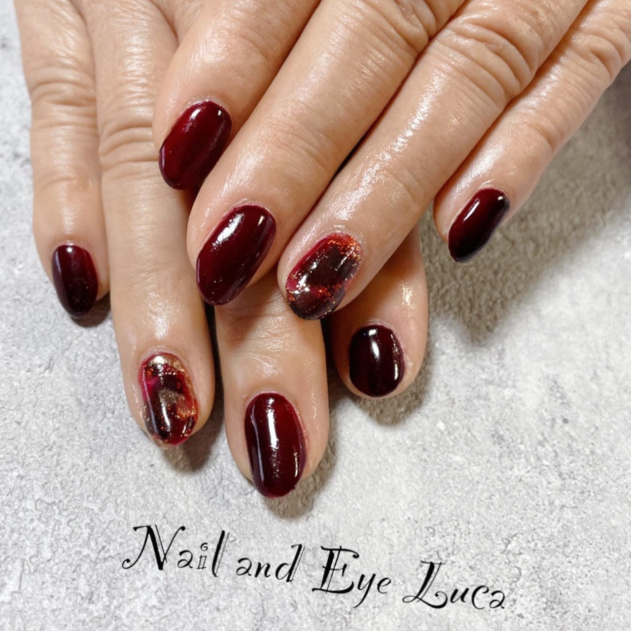 秋 冬 パーティー 女子会 ハンド Nail And Eye Lucaのネイルデザイン No ネイルブック