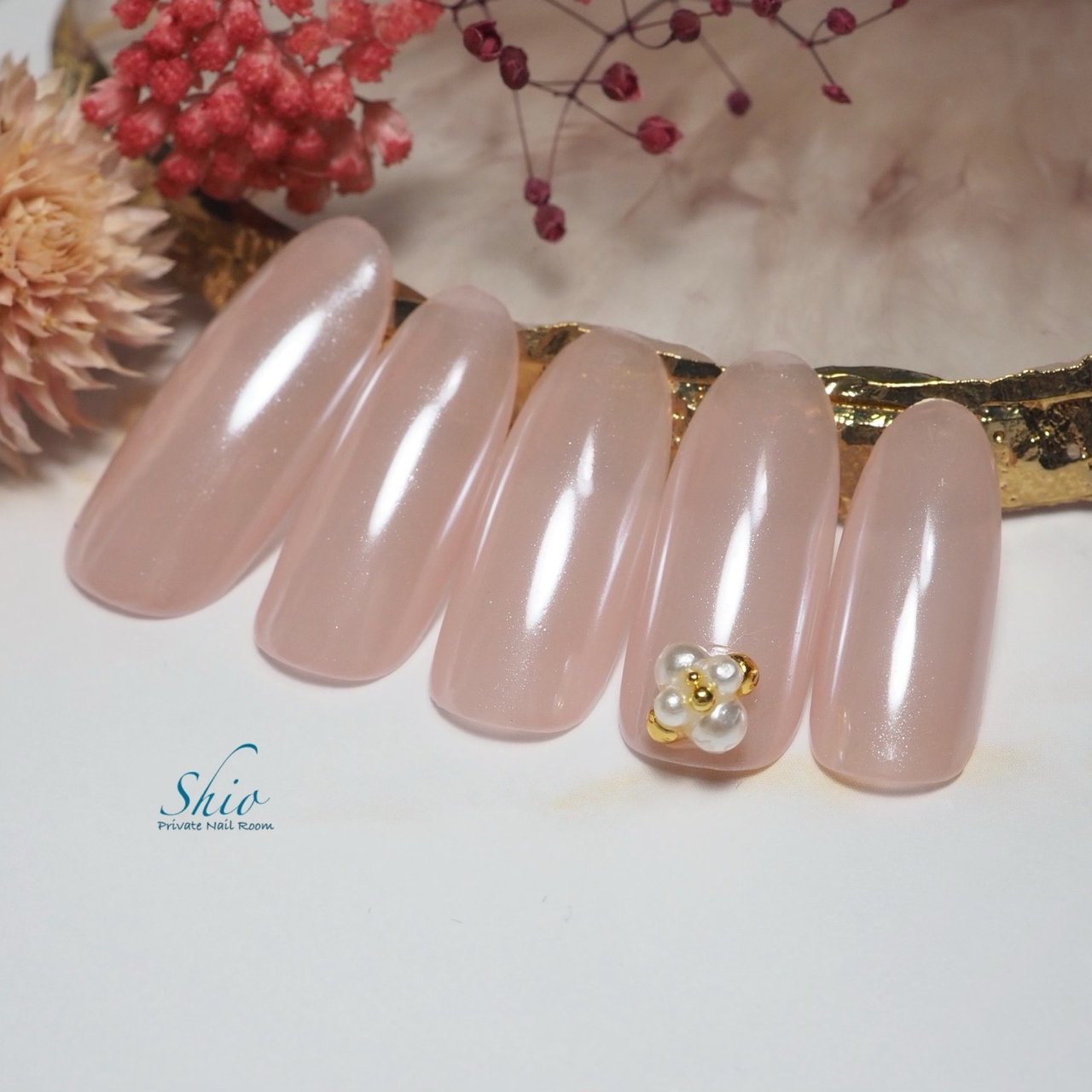 オールシーズン オフィス ブライダル ハンド ワンカラー Akariのネイルデザイン No ネイルブック