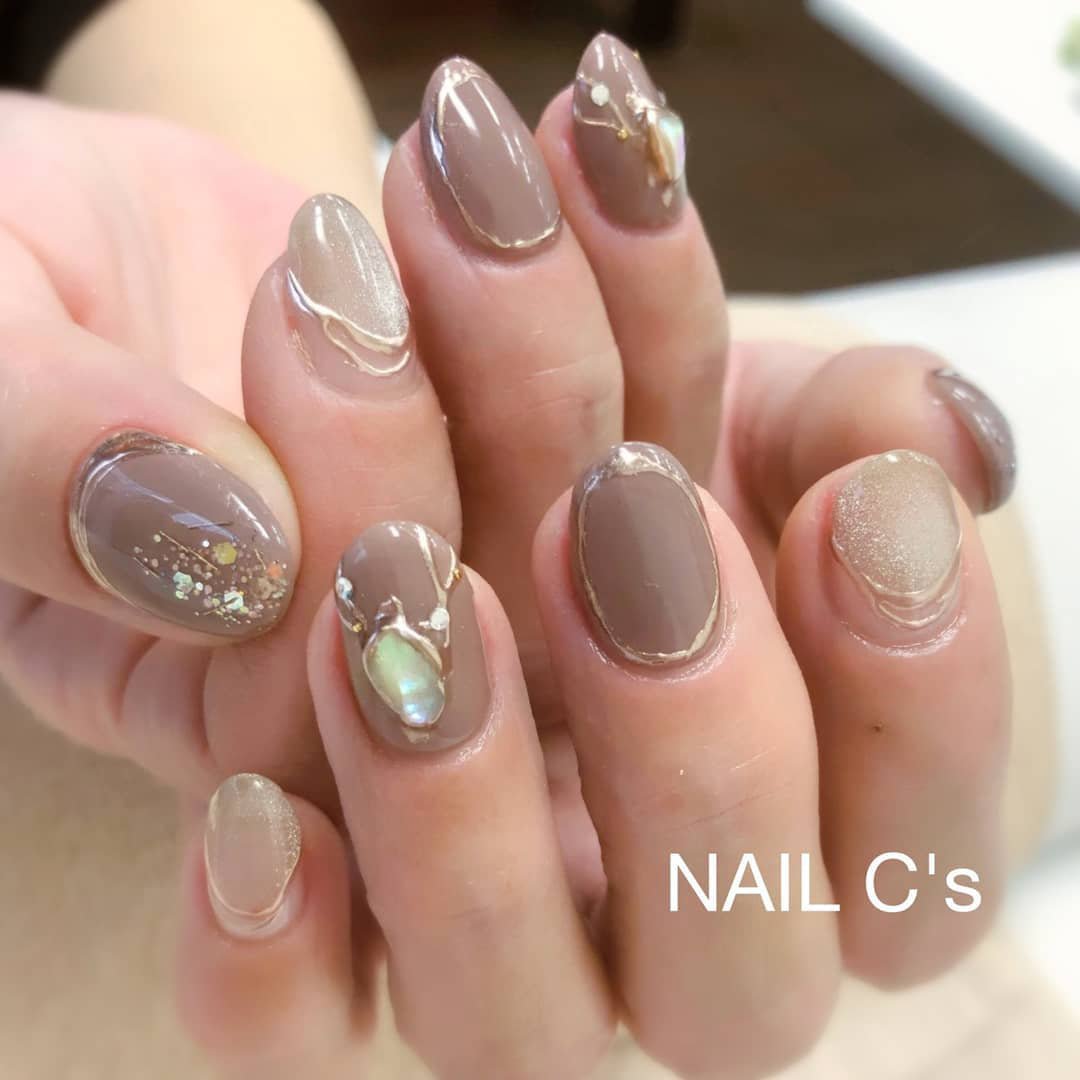 オールシーズン オフィス ハンド シェル マグネット Yumi Yoshikura Nail C S ネイルシーズ のネイル デザイン No ネイルブック