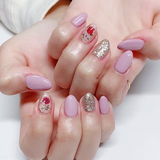 人気順 夏 薔薇のネイルデザイン ネイルブック